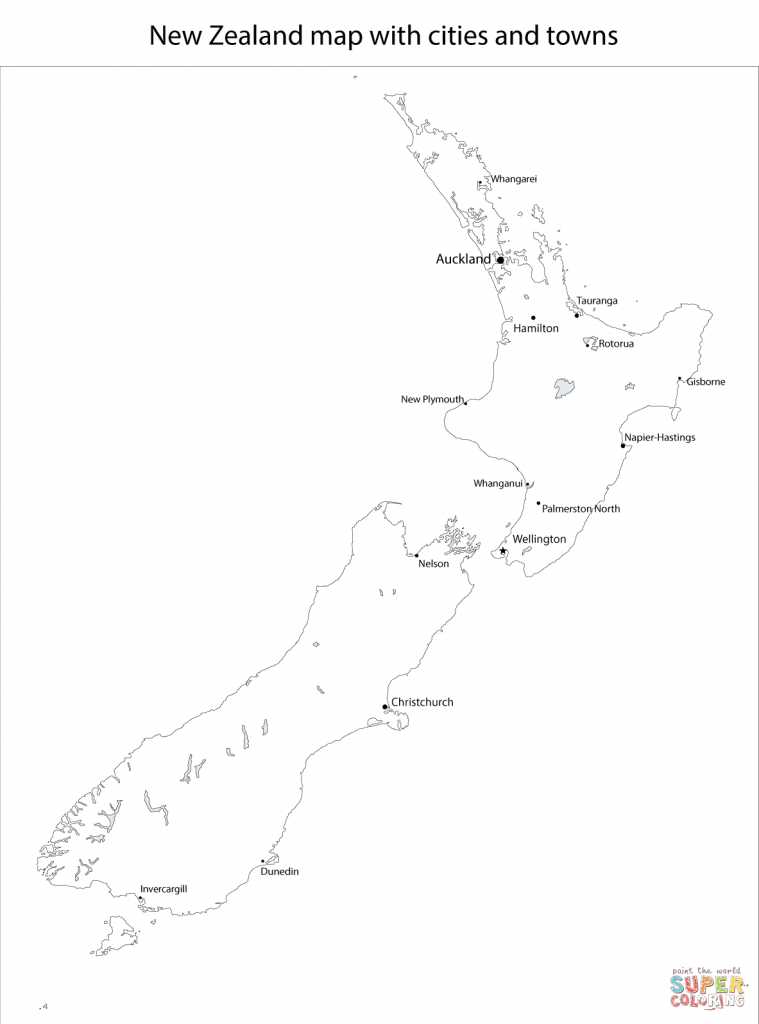 New Zealand Political Map Inside Outline Map Of New New Zealand Political Map Inside Outline Map Of New