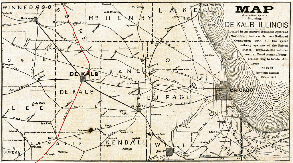 Northern Illinois Railroad Route Map This Particular Map 