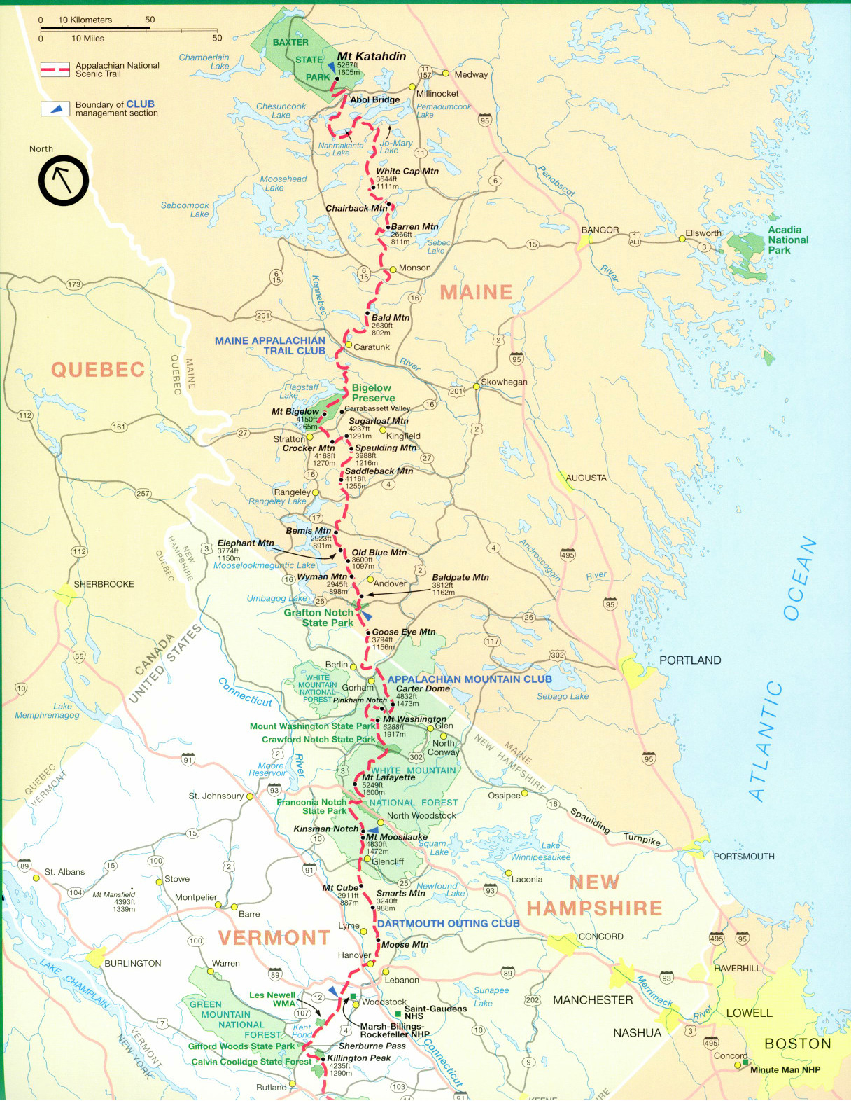 Official Appalachian Trail Maps Printable Hiking Maps 