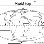 Outline Base Maps Within Map Of Continents And Oceans