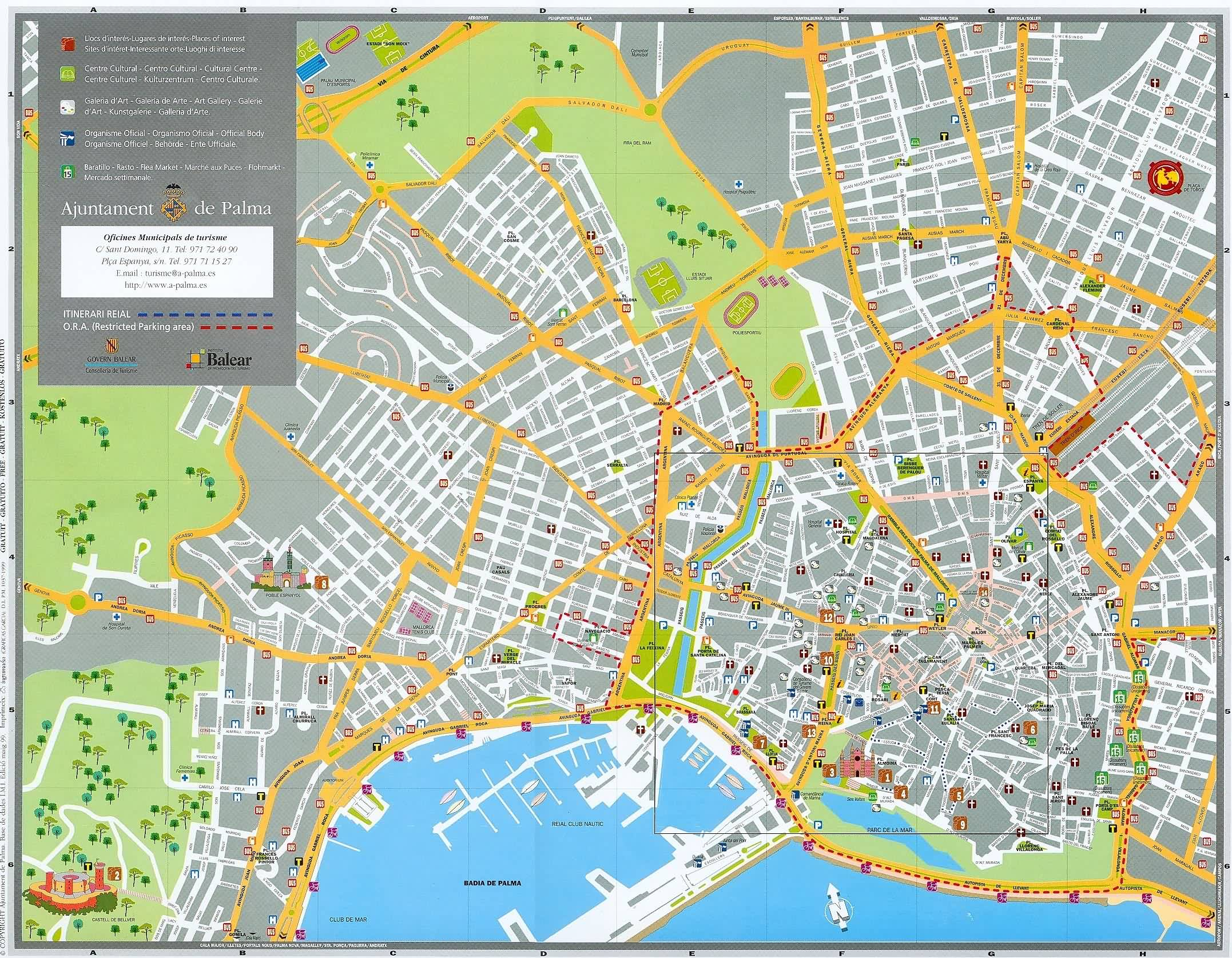 Palma De Mallorca Maps And Brochures Palma De Mallorca Maps And Brochures