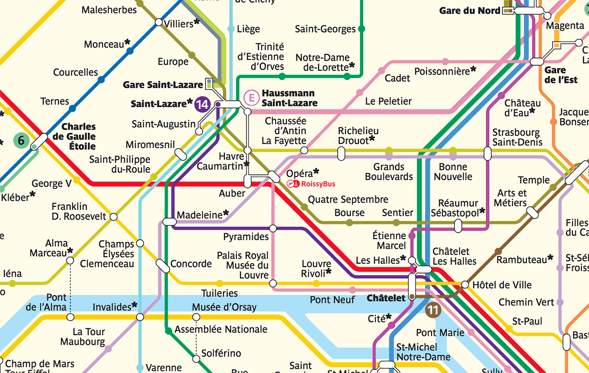 Printable Paris Metro Map In English