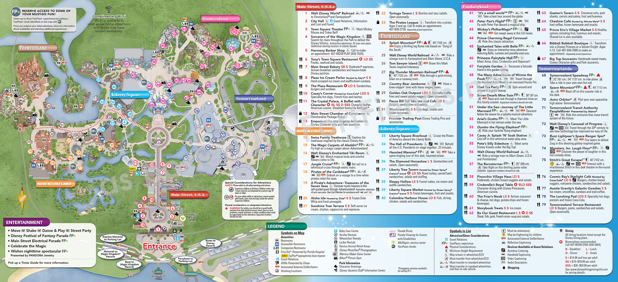 Park Map Magic Kingdom January 2015 Park Maps Fort 