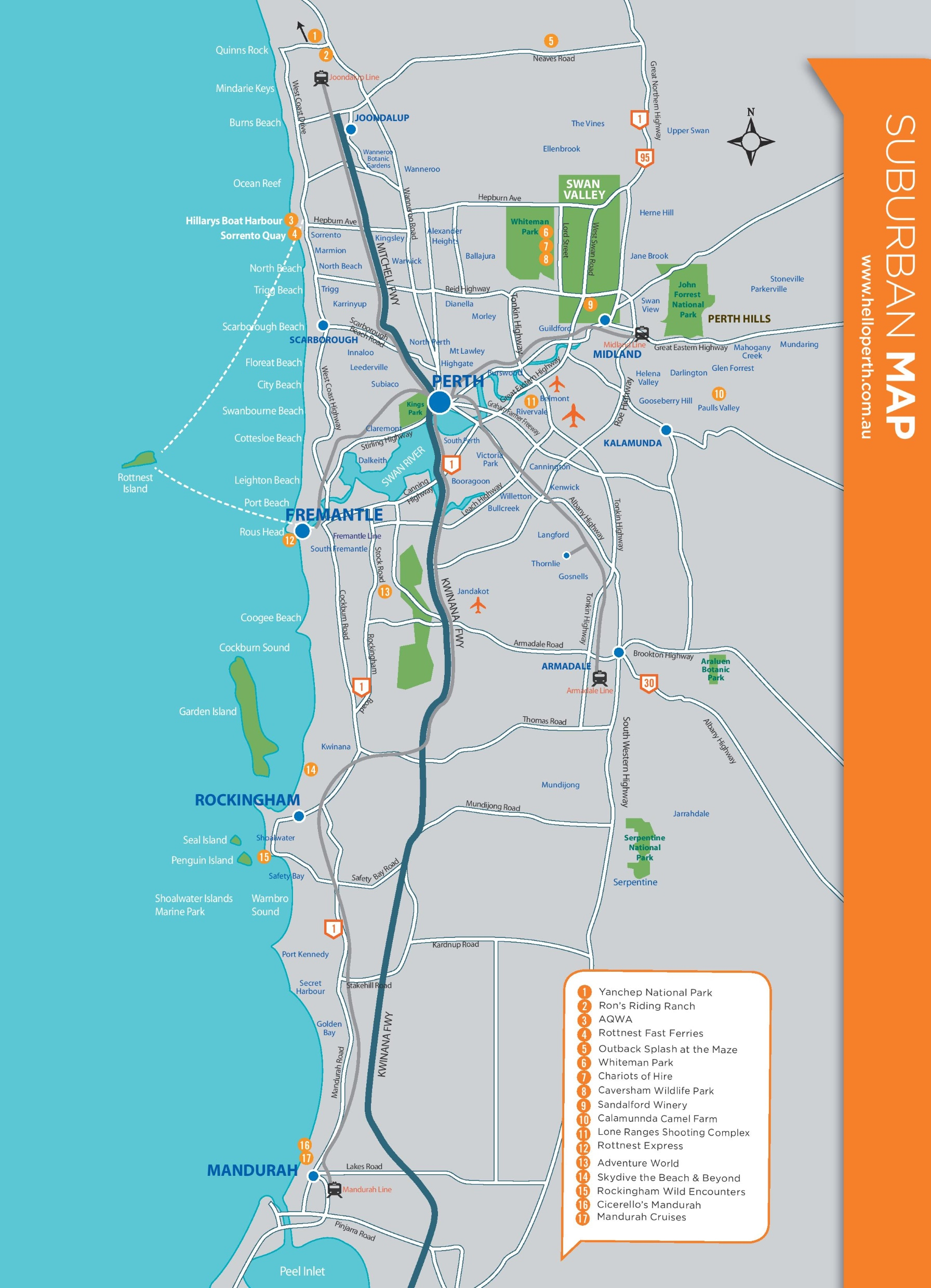 Perth Suburbs Map
