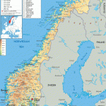 Physical Map Of Norway Ezilon Maps