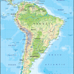 Physical Map Of South America Ezilon Maps
