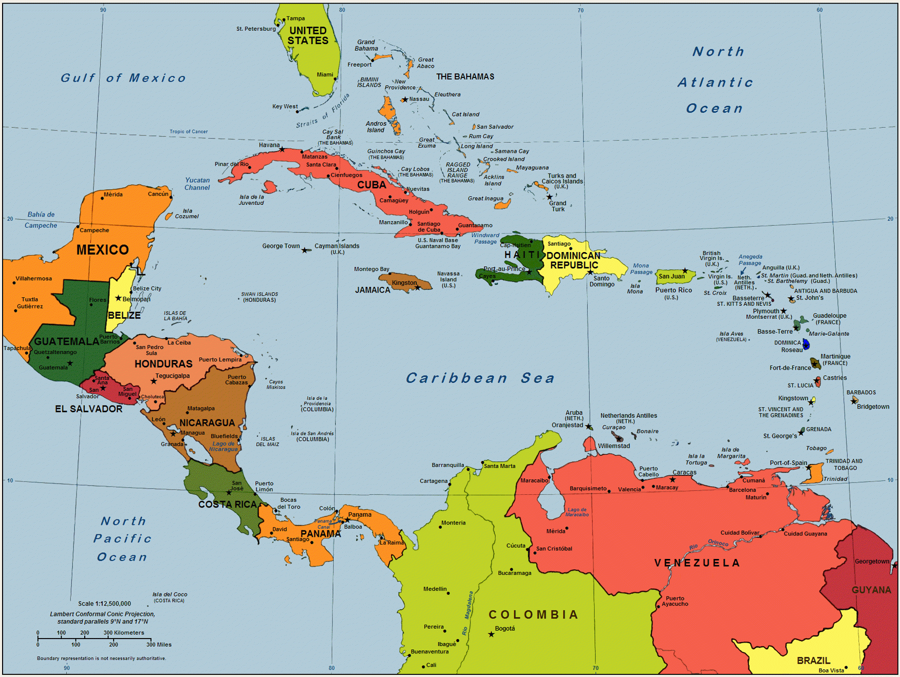 Political Evolution Of Central America And The Caribbean 