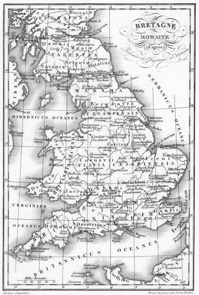 Poster Print Of Roman Britain Map Print 7179031 Poster 