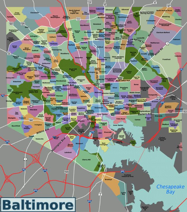 Pretty Cool neighborhoods Map Baltimore Neighborhoods 