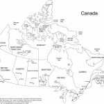 Printable Blank Map Of Canada With Provinces And Capitals