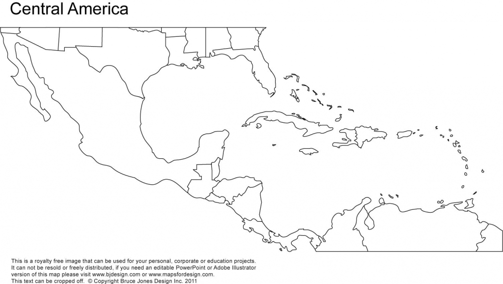 Printable Blank Map Of Central America Printable Maps