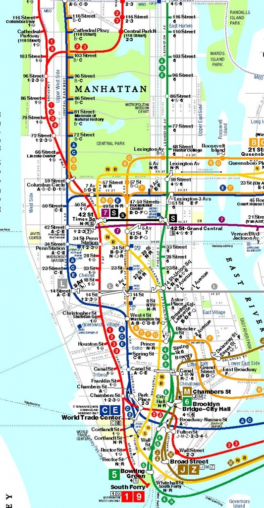 Printable Map Manhattan Pdf Printable Maps