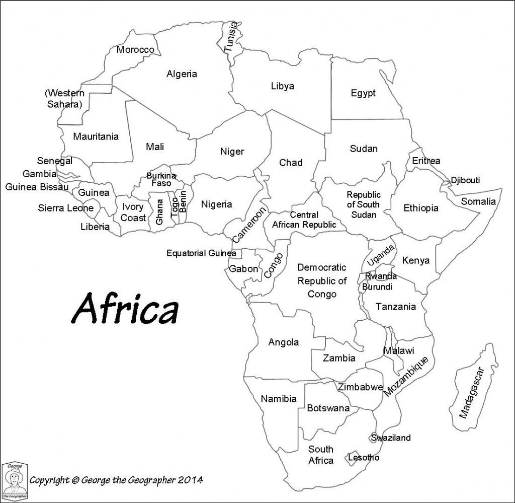 Printable Map Of Africa With Countries Labeled Printable 