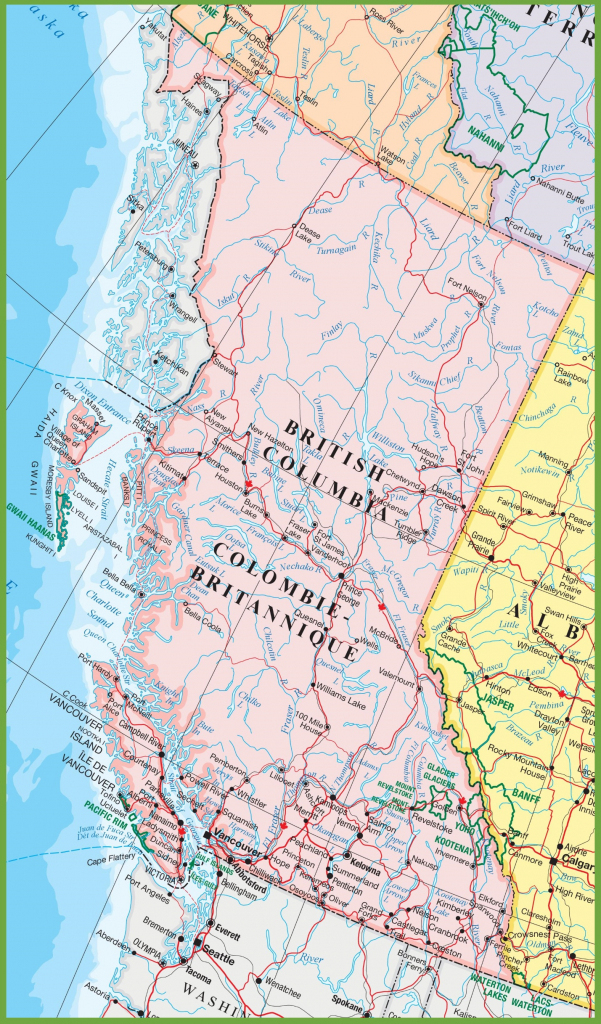 Printable Map Of Bc Printable Maps Printable Map Of Bc Printable Maps