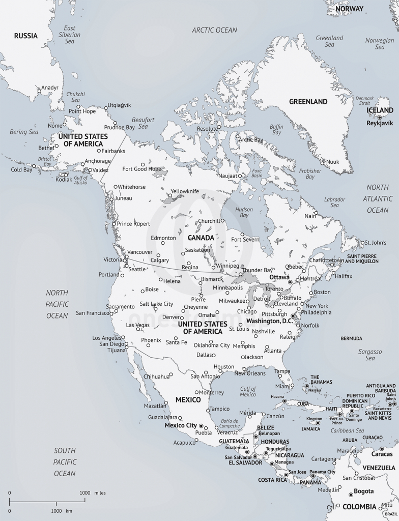 Printable Map Of North America Continent Printable US Maps Printable Map Of North America Continent Printable US Maps