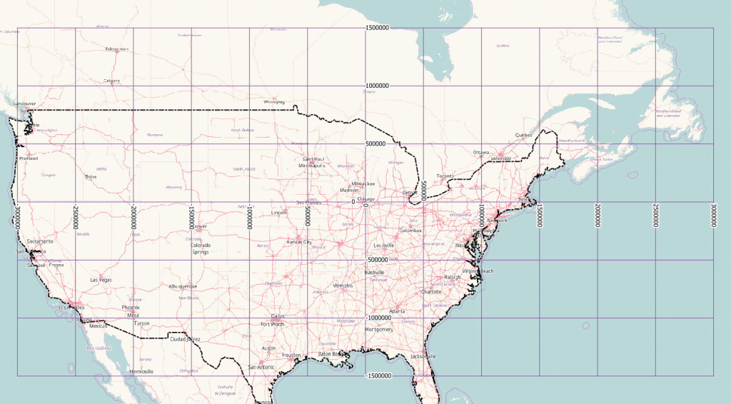 Printable Map Of United States With Latitude And Longitude 