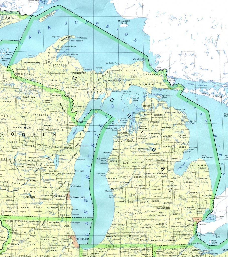 Printable Map Of Upper Peninsula Michigan Free Printable 