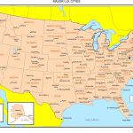 Printable Map Of Usa With Major Cities Printable Maps