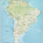 Printable South America Physical Map World Map Blank And