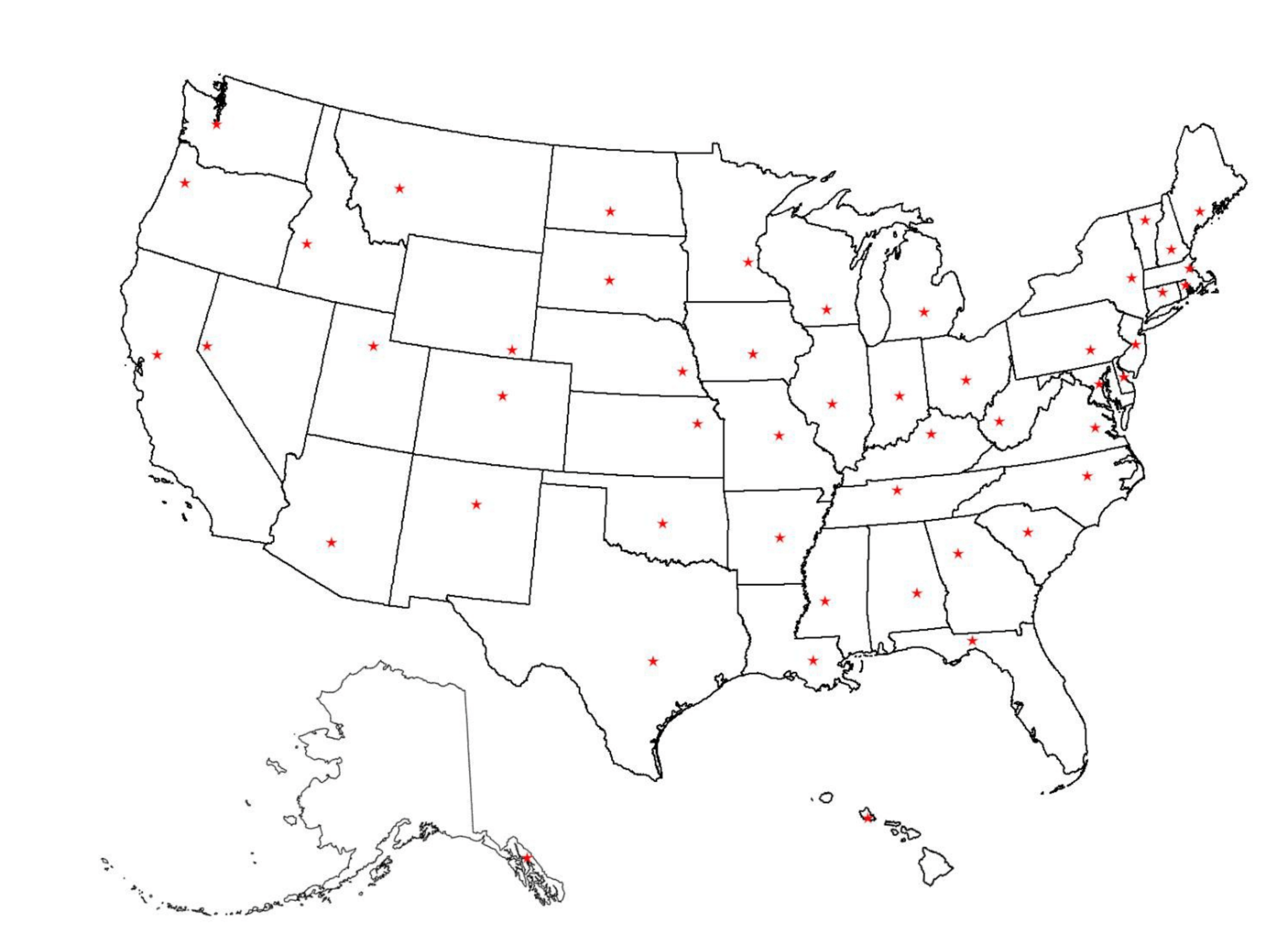 Printable State Capitals Location Map Free Download With Printable State Capitals Location Map Free Download With