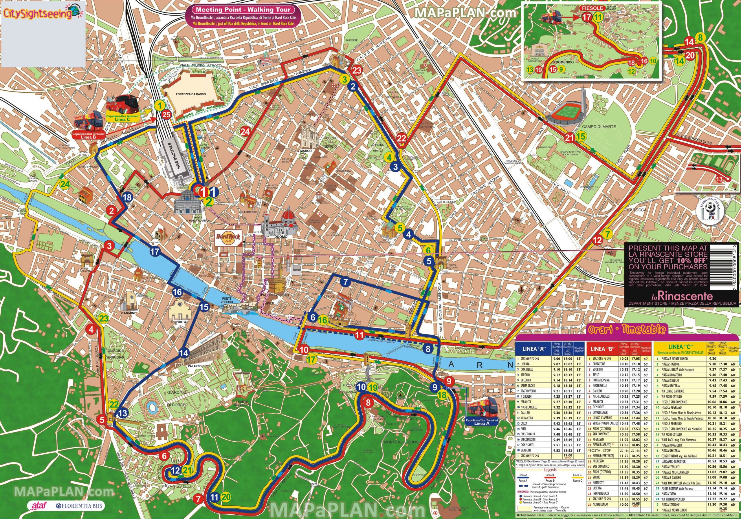 Printable Tourist Map Of Florence Budapest Tours Hop On 