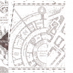 Printable White Marauders Map PDF Marauders Map