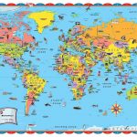 Printable World Map For Kids Incheonfair Throughout For