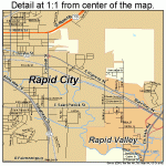 Rapid City South Dakota Street Map 4652980