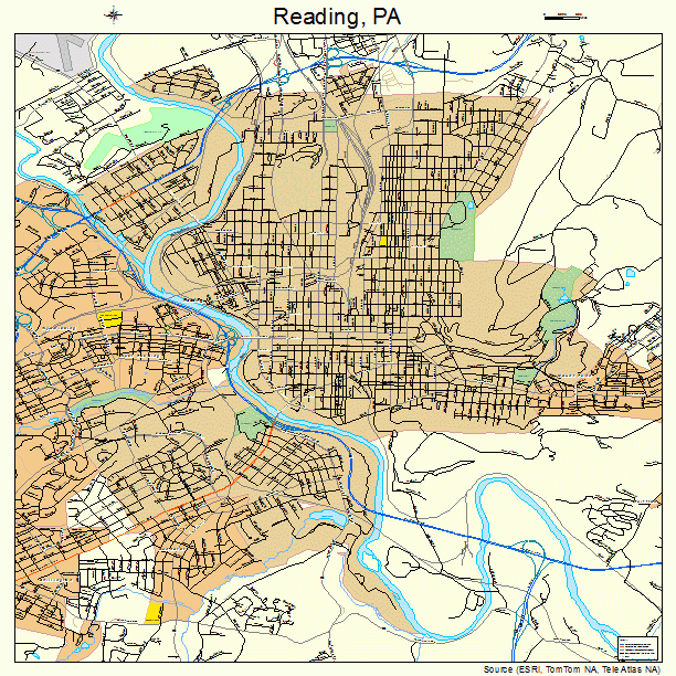 Reading Pennsylvania Street Map 4263624