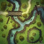 River Crossing Battle Map 36x36 DungeonMasters Battle