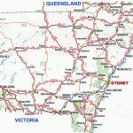 Road Map New South Wales Australia