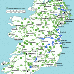 Road Map Of Ireland Ireland Ireland Map Ireland Road