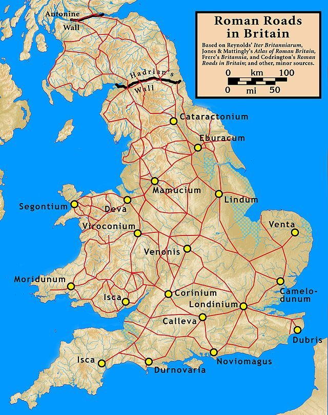 Roman Roads In Britain Wikipedia The Free Encyclopedia 