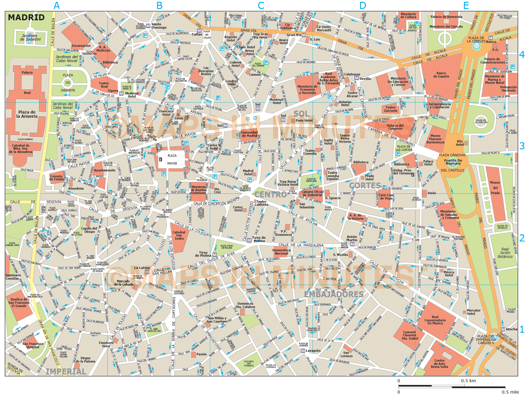 Royalty Free Madrid Illustrator Vector Format City Map Royalty Free Madrid Illustrator Vector Format City Map