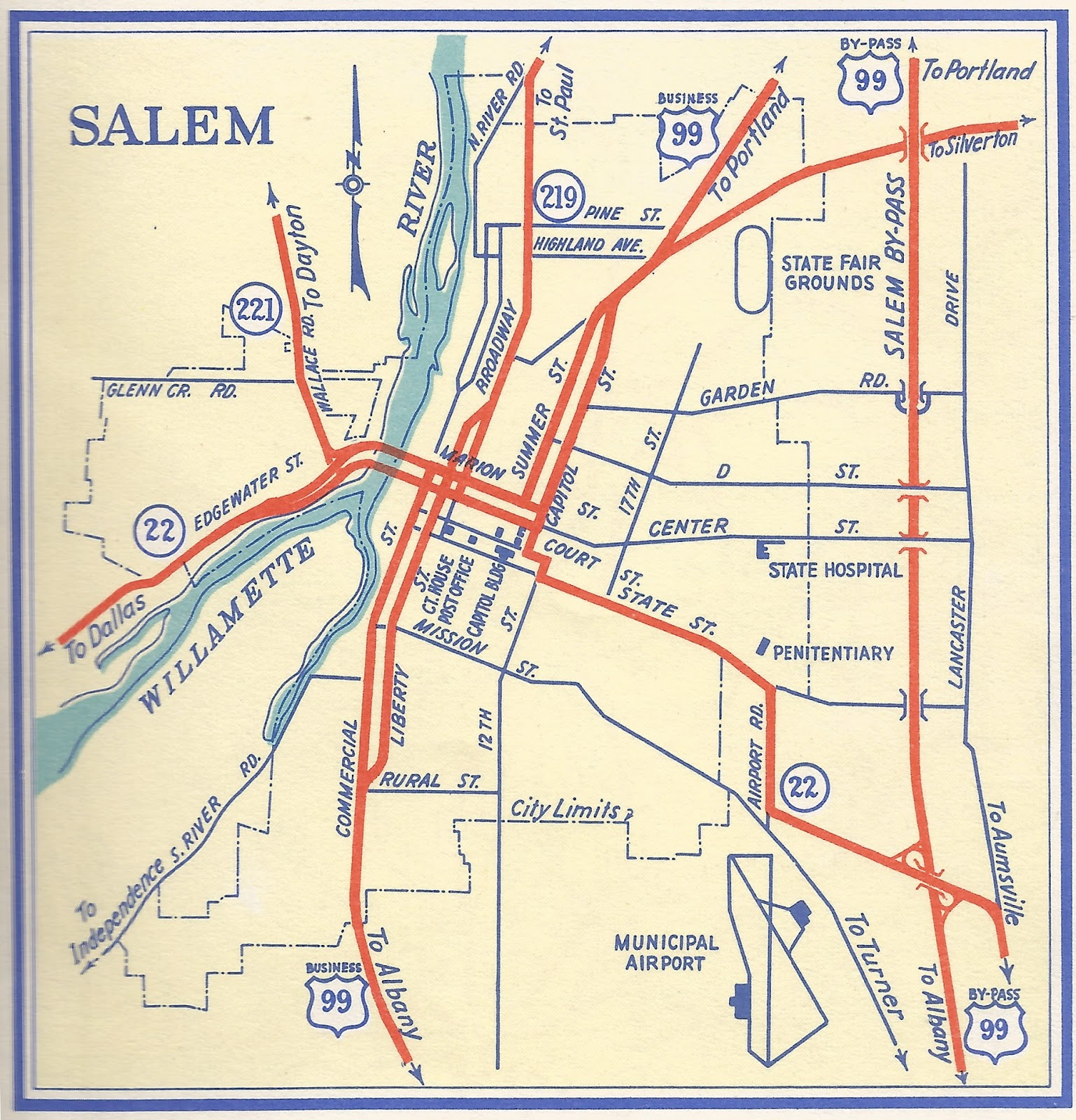 Salem Oregon On Map Map Nhautoservice