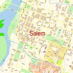 Salem Oregon PDF Map Vector Exact City Plan Detailed