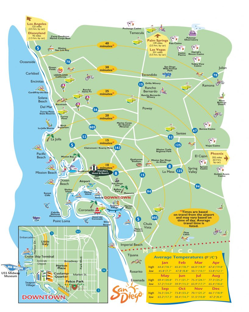 San Diego Attractions Map Printable Printable Maps San Diego Attractions Map Printable Printable Maps