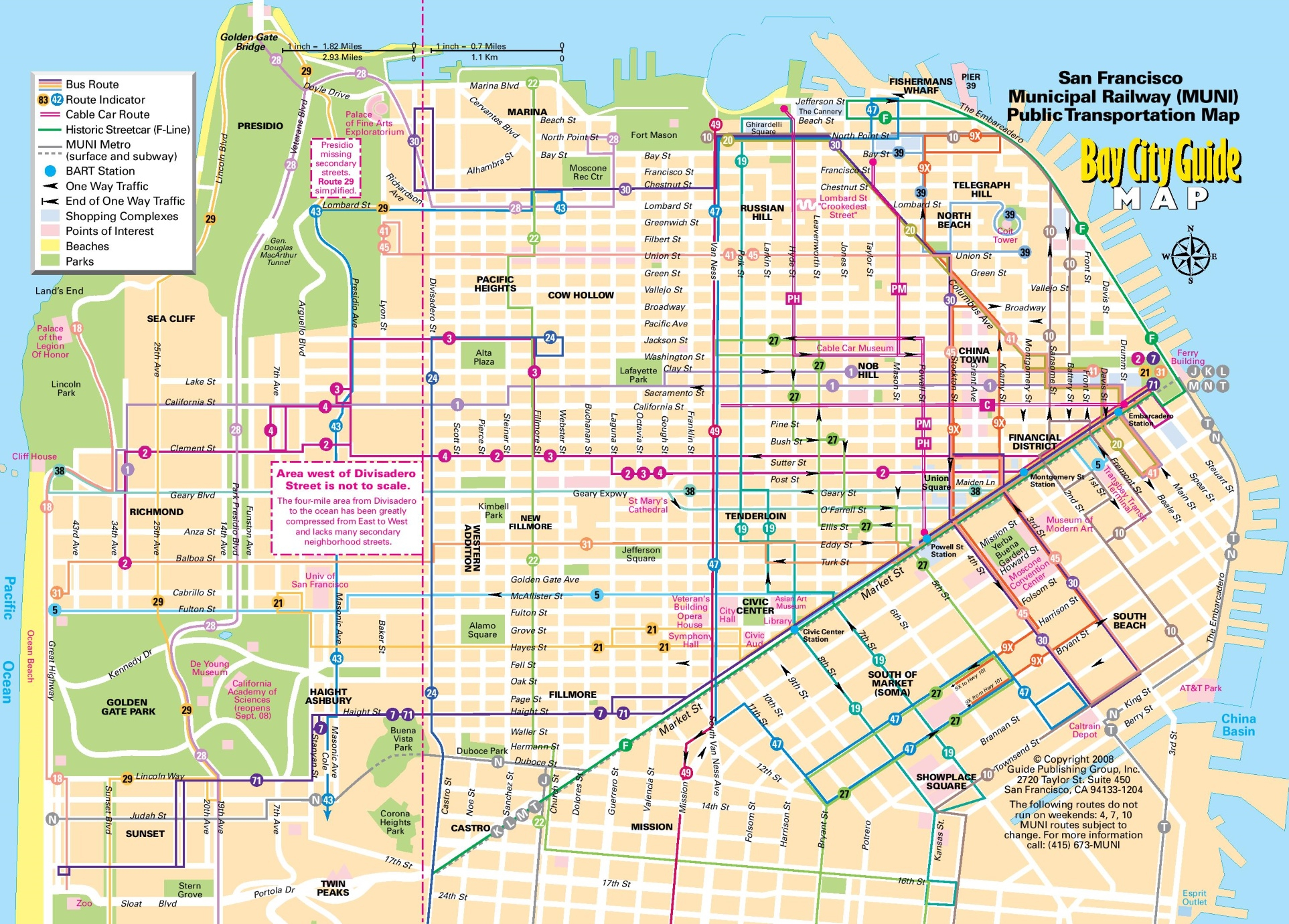 San Francisco Tourist Map