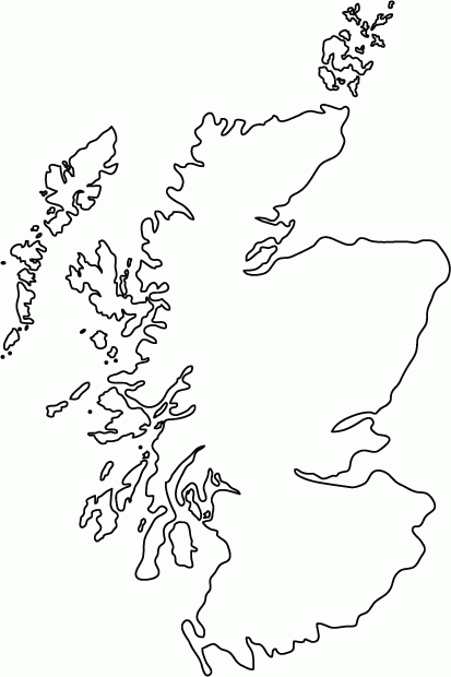 Scotland Outline Map Scotland Outline Map