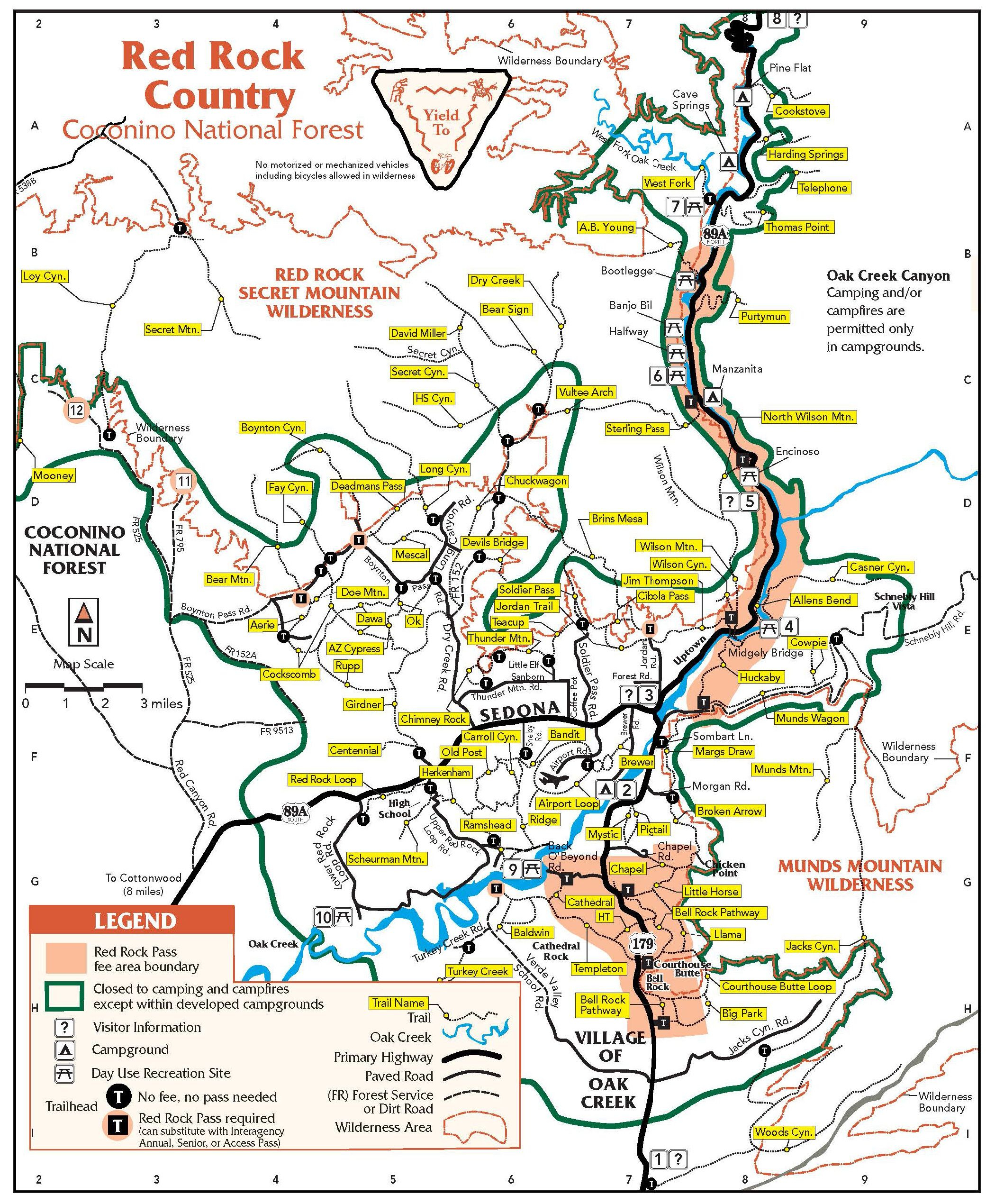 Sedona Map Arizona Hiking Arizona Road Trip Sedona Travel