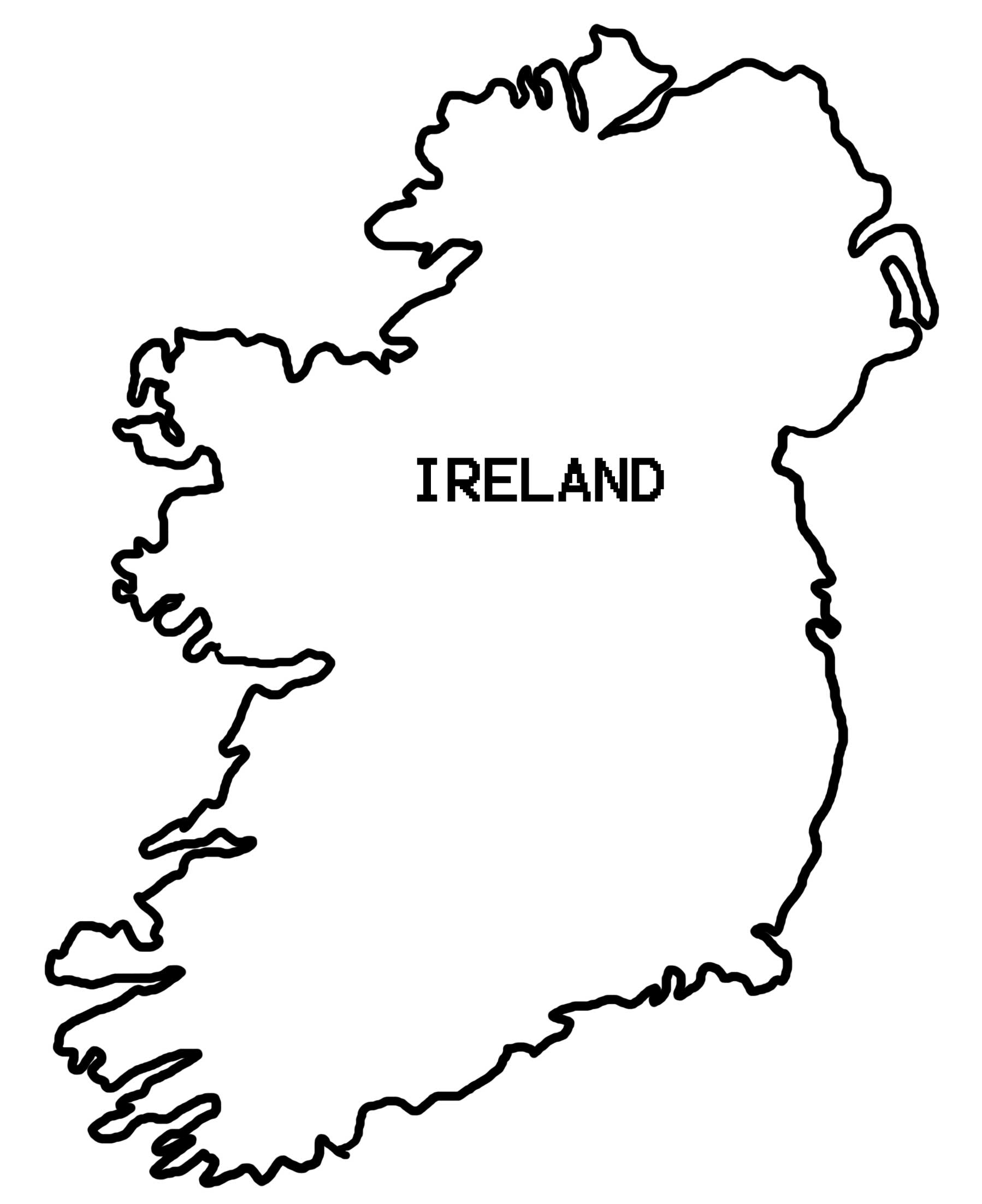 Simple Map Of Ireland ClipArt Best ClipArt Best 