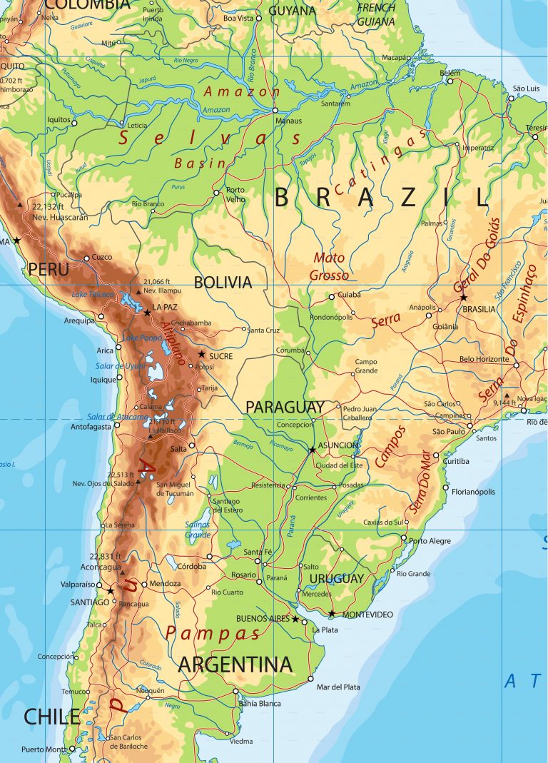 South America Map Wallpapers Wallpaper Cave