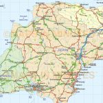 South West England County Road And Rail Map At 1m Scale In