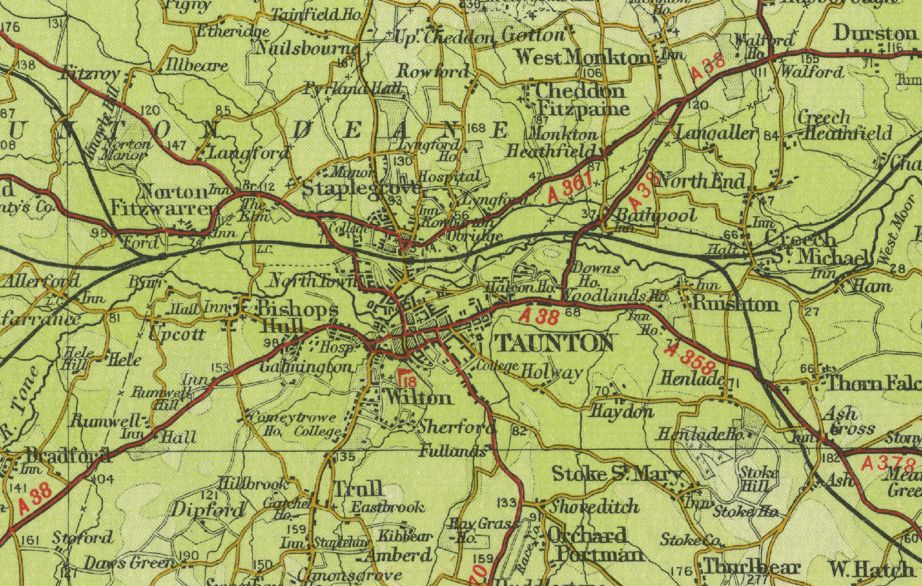 Taunton Map