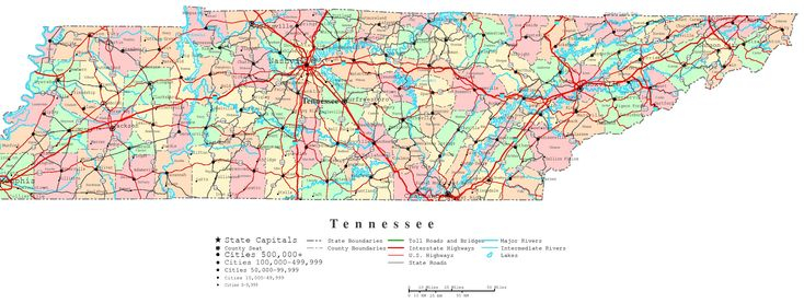 Tennessee Printable Map Map Printable Maps Tennessee Map