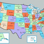 The 50 State Capitals Map Printable Map