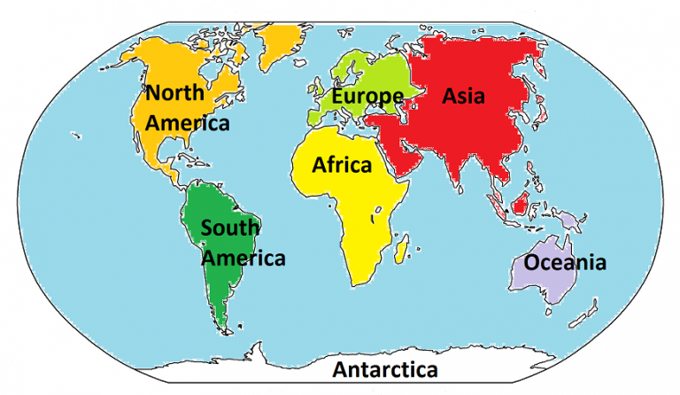 The Seven Continents Continents And Oceans Fun