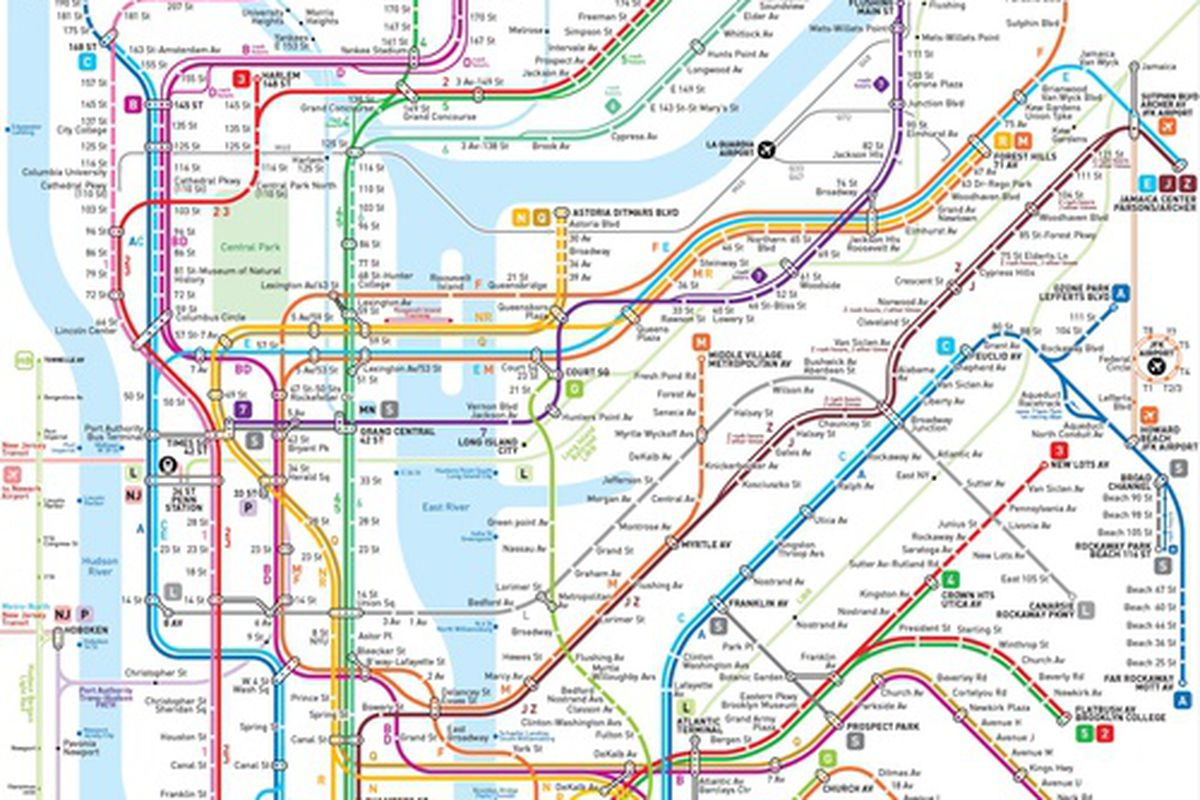 This New NYC Subway Map May Be The Clearest One Yet 