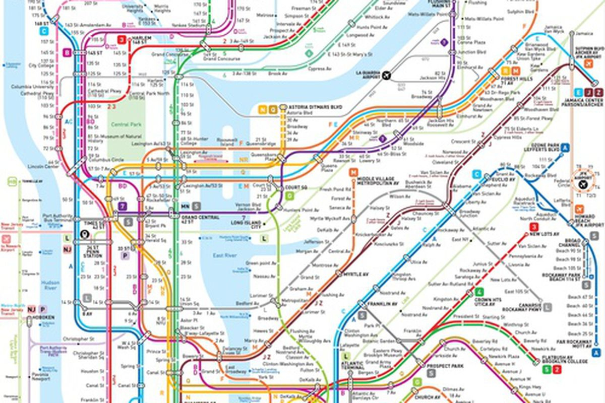 This New NYC Subway Map May Be The Clearest One Yet This New NYC Subway Map May Be The Clearest One Yet