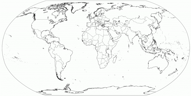 This One Might Be Usefull World Map Printable Blank